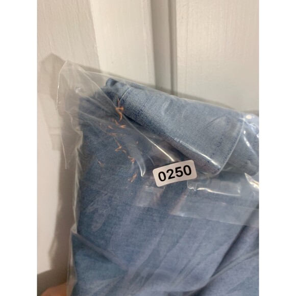 L.L. BEAN Large (L) Regular (REG) 100% Cotton Blue Button-up Button-down Shirt - Picture 10 of 10